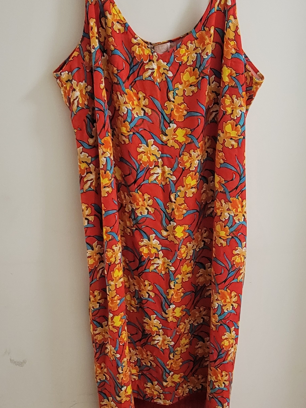 Marina Rinaldi Sleevless‎ Red Floral Midi Dress Size 20